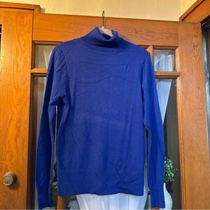 J. Crew Blue Turtleneck Sweater
